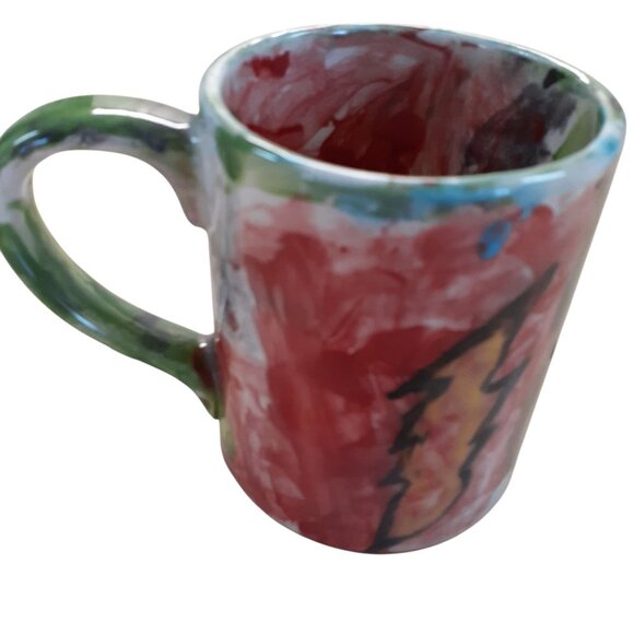 Other - Coffee Mug Ceramic Multicolor Fully Painted Decorated